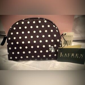 Lauren Ralph Lauren NWT Polka Dot Cosmetic Bag